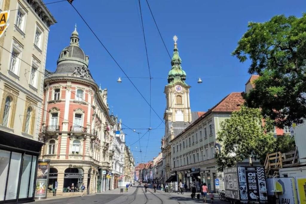 Annenstrasse Graz Central Apartment'6Beds'Freeparking Eksteriør bilde